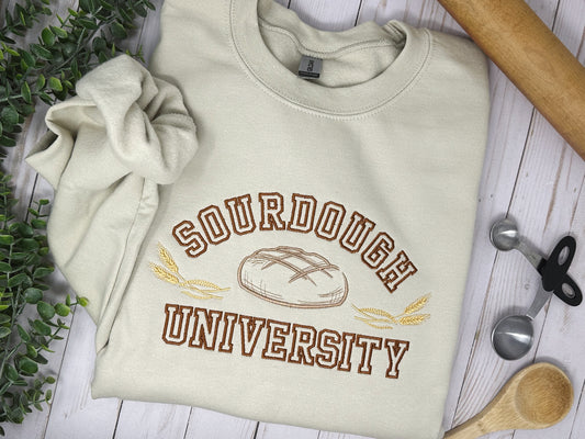 Adult Embroidered Sourdough Crewneck