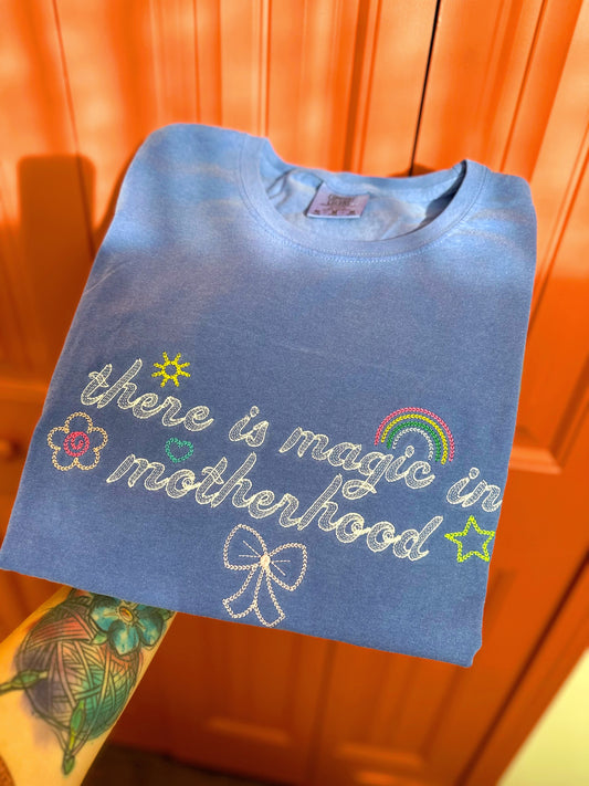 Magic in Motherhood Embroidered T-Shirt