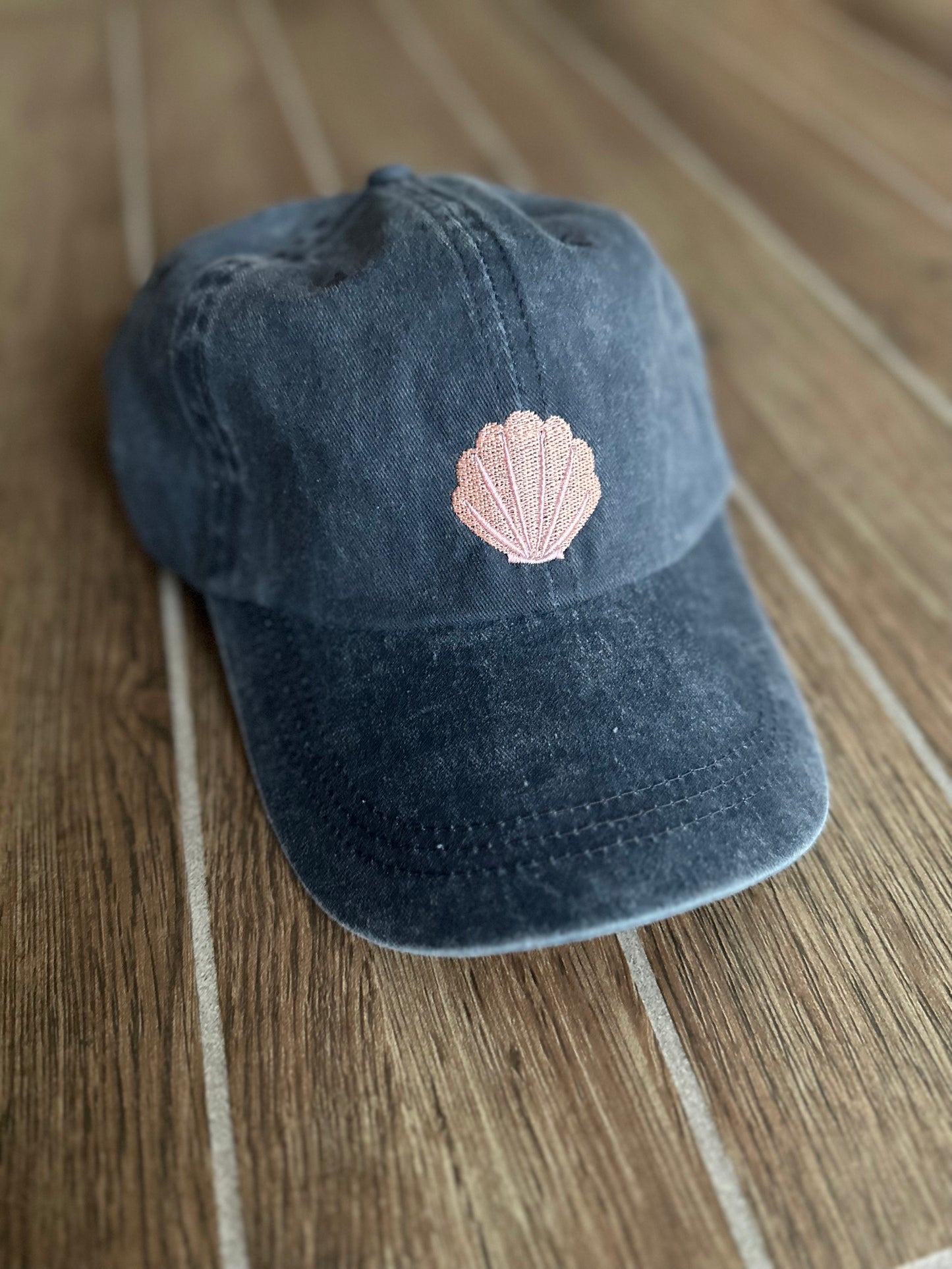 Embroidered Seashell Hat